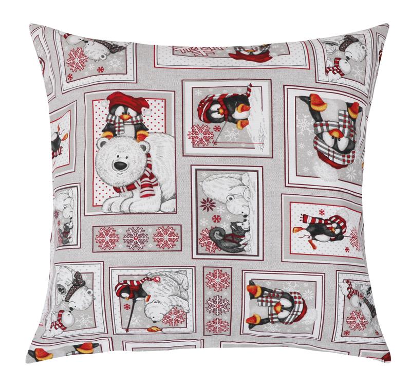 Bellatex Povláček Vánoce Patchwork zimní - 40x40 cm