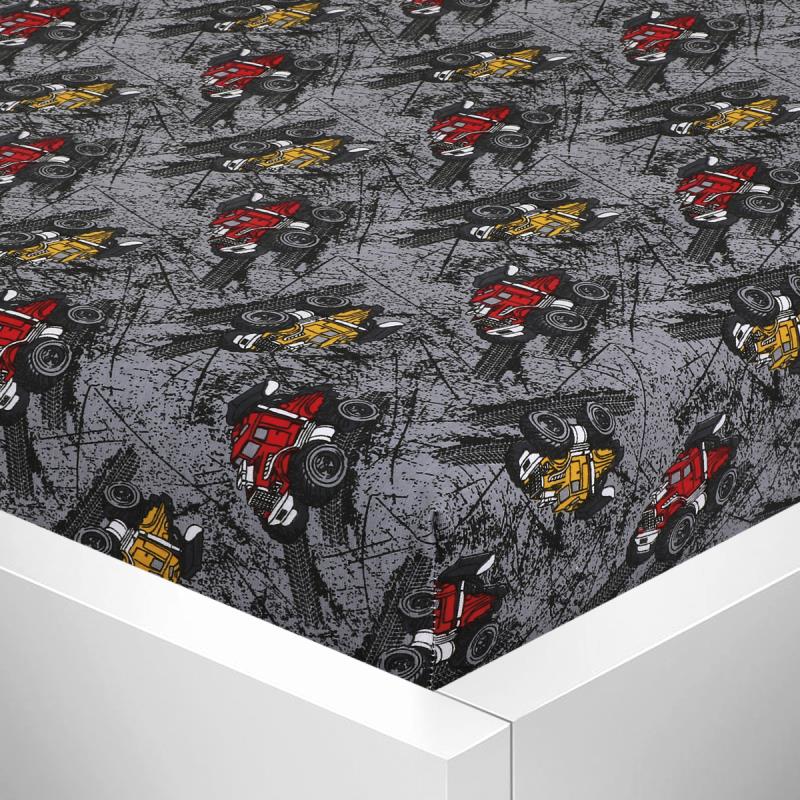 Bellatex dětské prostěradlo jersey s elastanem, Auto monster truck - 60x120cm