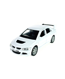 Welly Mitsubishi Lancer EVO VIII, Bílé 1:34-39