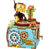 Dřevěné puzzle - skládačka Hrací skříňka Robot