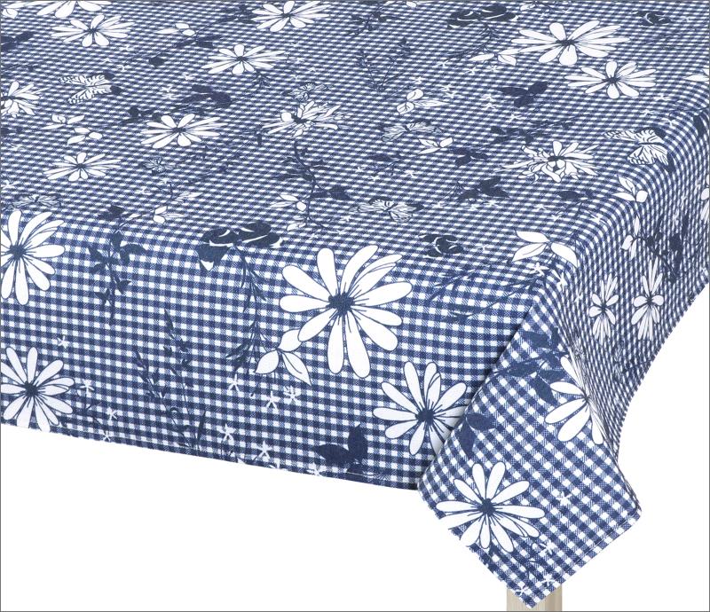 Bellatex Ubrus DITA, Kostička modrá, bílá - 140x200 cm