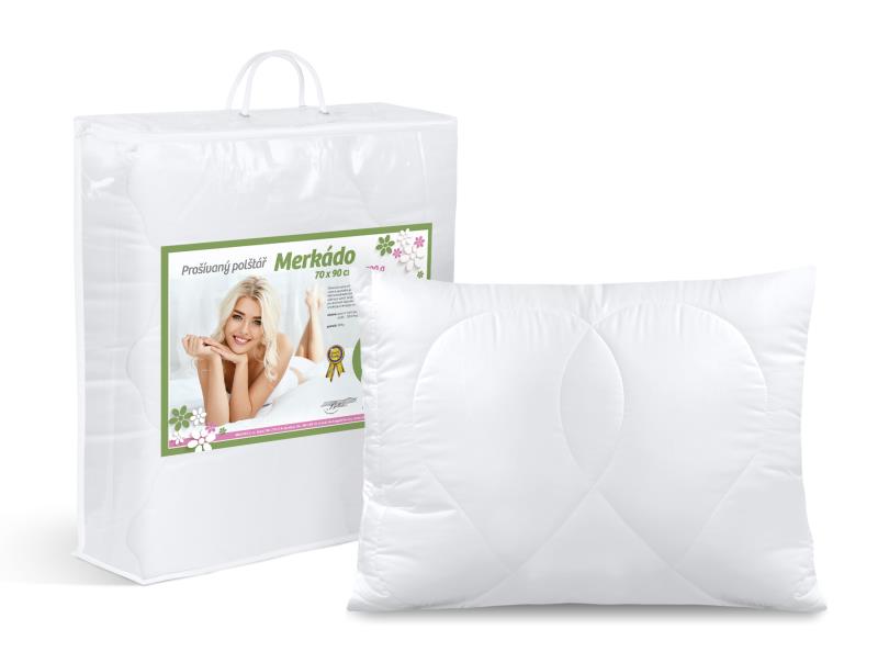 Bellatex Polštář Merkádo 700g - bílá - 70x90 cm