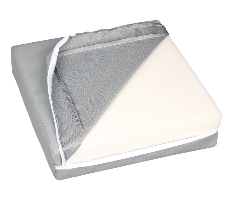 Bellatex Sedák nepromokavý, světle šedý - 40x40x10 cm