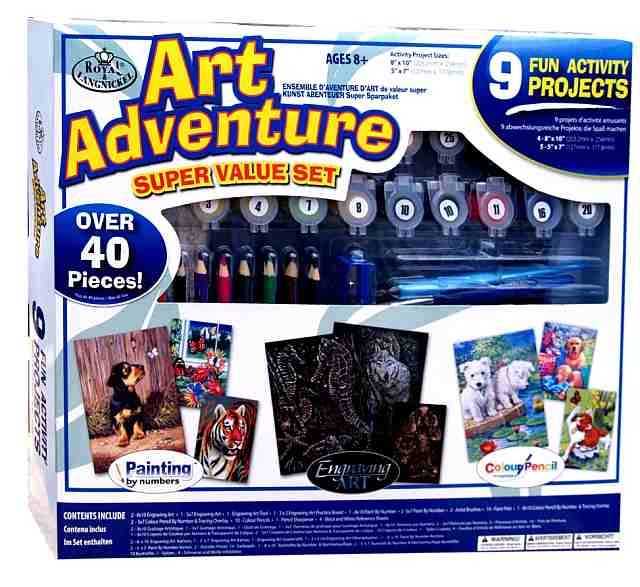 Art Adventure - Velká sada malování bílá