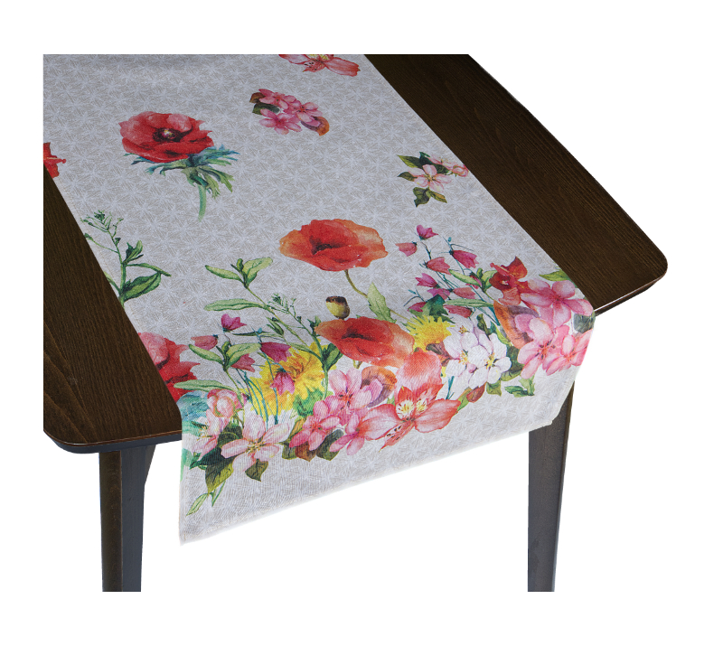 Bellatex Ubrus BĚHOUN, Květina růžová - 40x135 cm