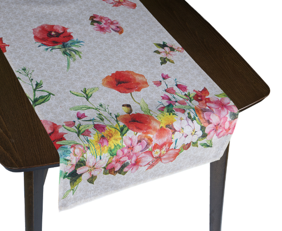 Bellatex Ubrus BĚHOUN, Květina růžová - 40x135 cm