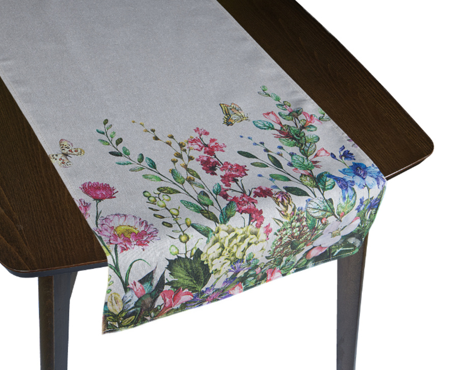 Bellatex Ubrus BĚHOUN, Květ luční béžová - 40x135 cm
