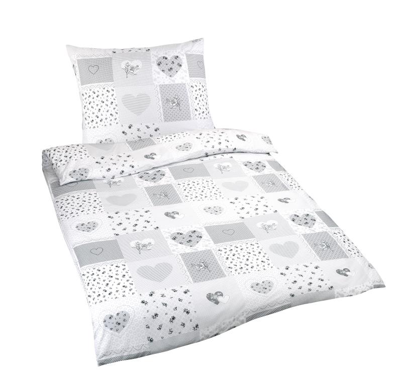 Bellatex Povlečení bavlna s hotelovou kapsou, Srdce - 140x200, 70x90cm