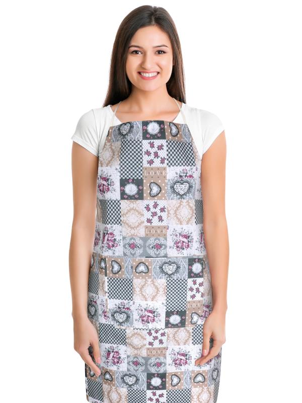Bellatex Kuchyňská zástěra DITA, Patchwork love - 67x84 cm