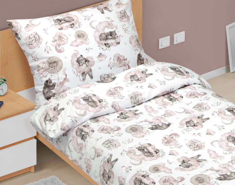Bellatex Povlečení bavlna Junior, Medvídek spící - 140x200, 70x90cm