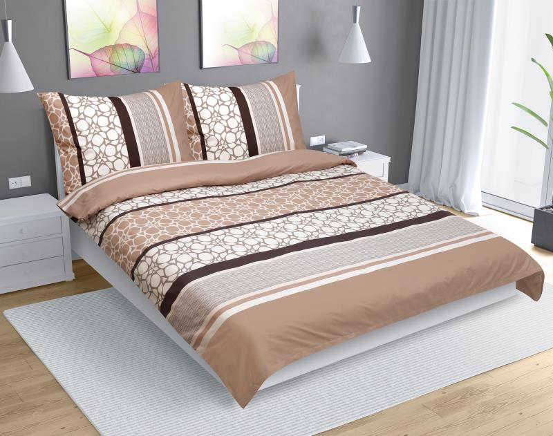 Bellatex Povlečení bavlna, Zeď kamenná - 180x220, 2ks 70x90 cm