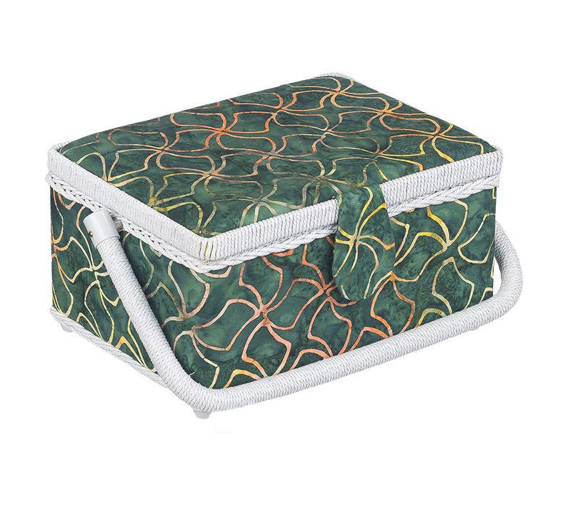 Bellatex BOX na šití zelený - 24x17,5x13 cm