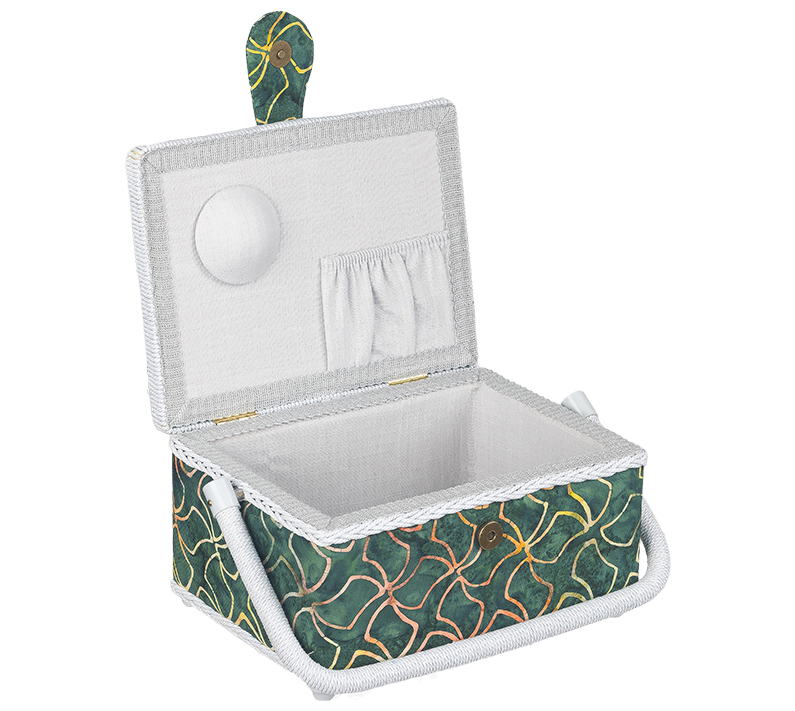 Bellatex BOX na šití zelený - 24x17,5x13 cm