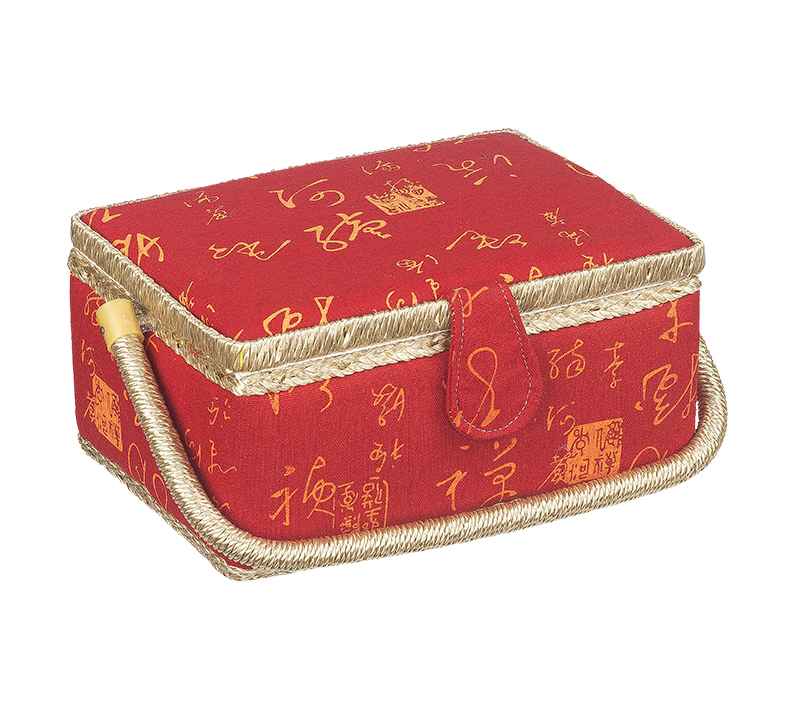 Bellatex BOX na šití červený - 24x17,5x13 cm