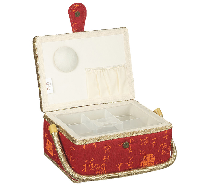 Bellatex BOX na šití červený - 24x17,5x13 cm