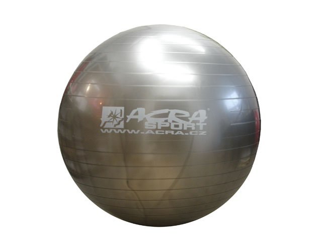 Gymnastický míč (gymbal) 85 cm - Stříbrný