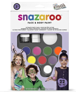 Snazaroo obličejové barvy - Velká sada Party Pack