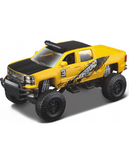 Maisto Chevrolet Silverado 1500 Z71 (2014) 4x4, Žlutý 1:57