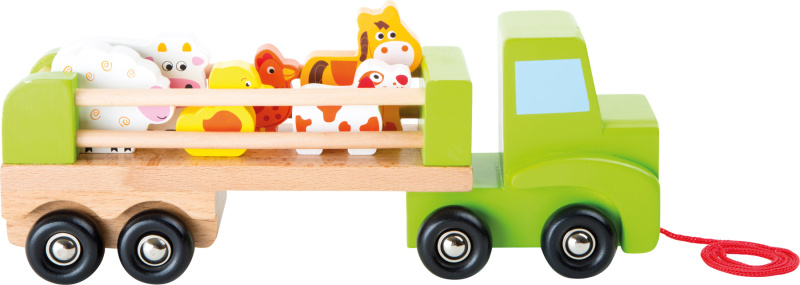 Small Foot Dřevěné nákladní auto se zvířátky
