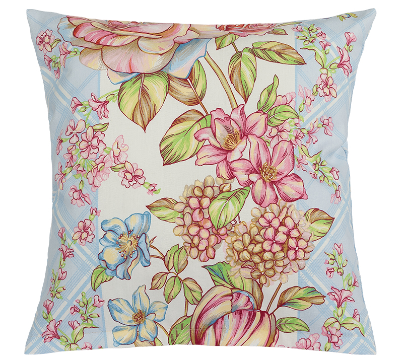 Bellatex Povláček GITA, Růže světlá modrá, růžová - 45x45 cm