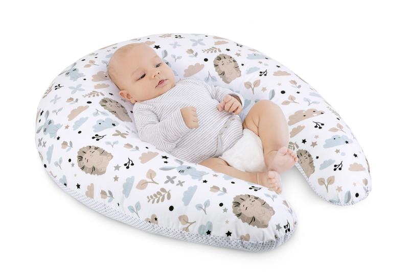 Bellatex Kojicí polštář s povlakem na zip, Ježeček - po obvodu 180 cm