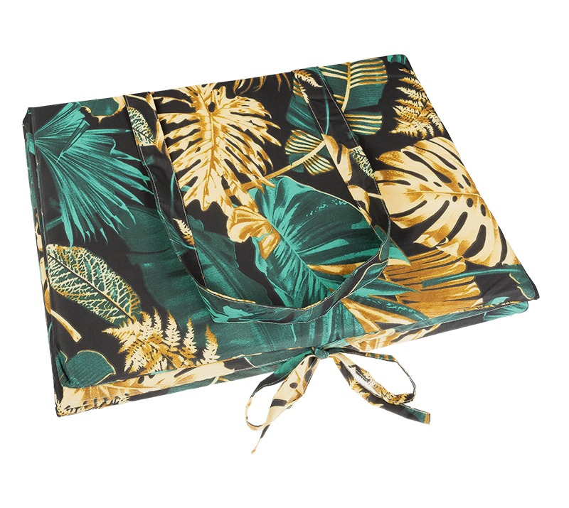 Bellatex Polstr na plážové lehátko, Monstera zelená - 55x195 cm