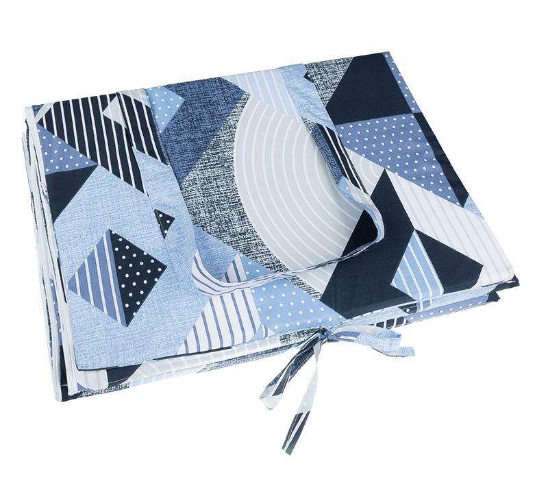 Bellatex Polstr na plážové lehátko, Geometrie modrá - 55x195 cm