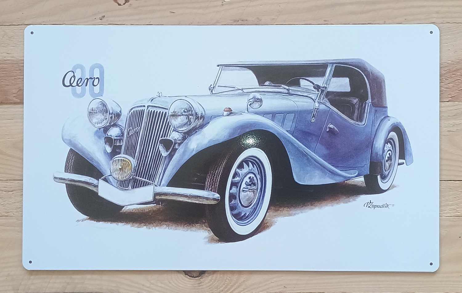 Plechová cedule Aero 30, 410 x 245 mm