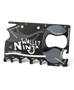 Ocelová multifunkční karta Wallet Ninja 18v1 