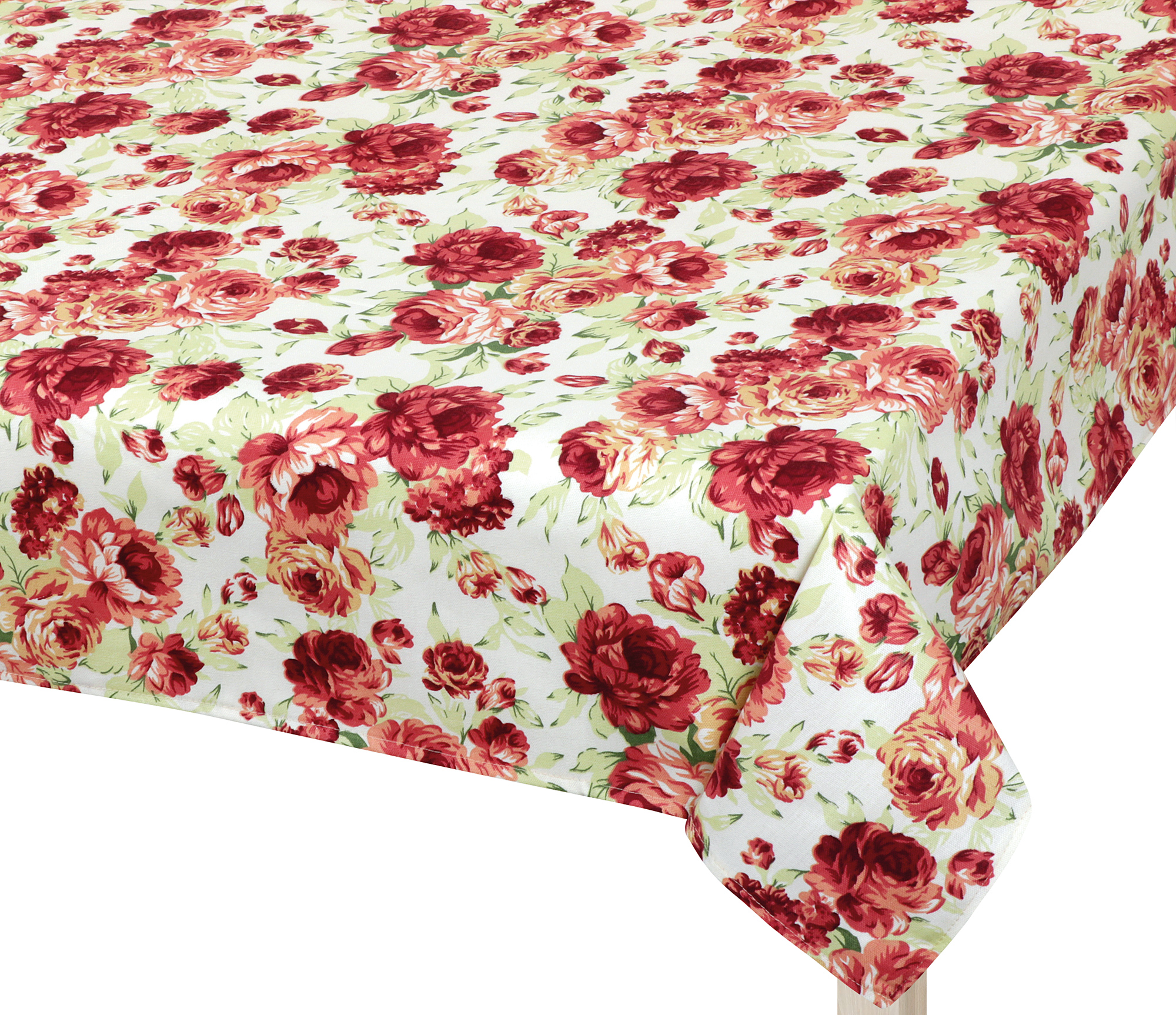 Bellatex Ubrus BERTA, Pivoňka růžová, zelená - 120x140 cm