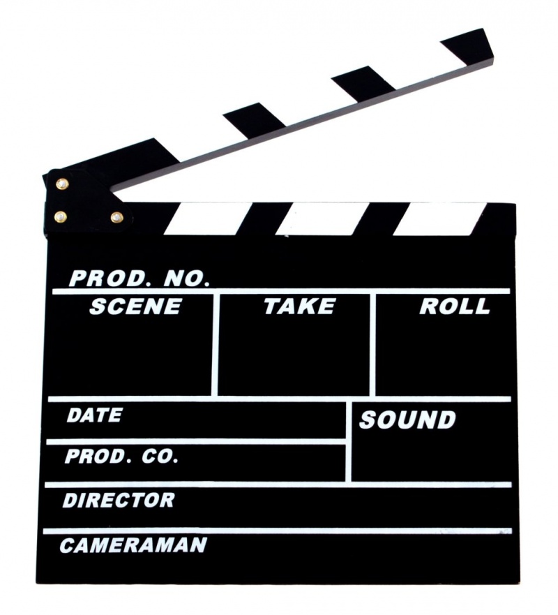 Filmová klapka 20x18 cm