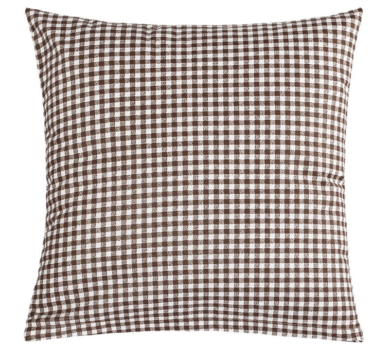 Bellatex Polštářek BERTA, Kostička hnědá - 45x45 cm