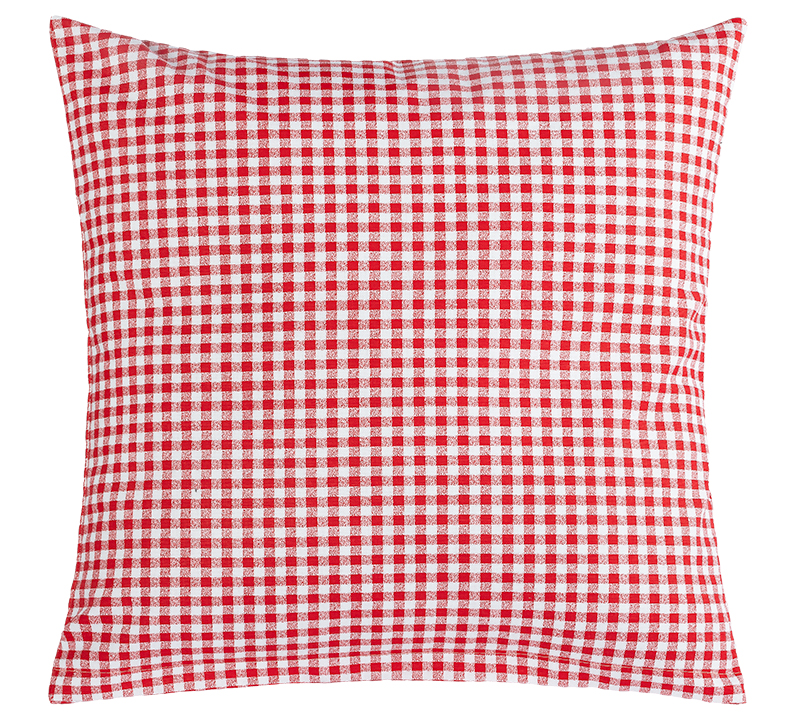 Bellatex Polštářek BERTA, Kostička červená - 45x45 cm