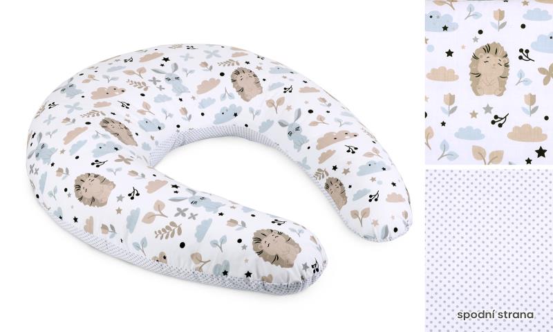 Bellatex Povlak na kojicí polštář na zip Ježeček - po obvodu 180 cm