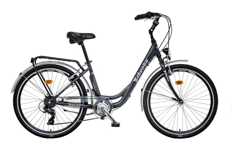 LIBERTY Městské jízdní kolo VIA 6spd 26" 2022 antracitové