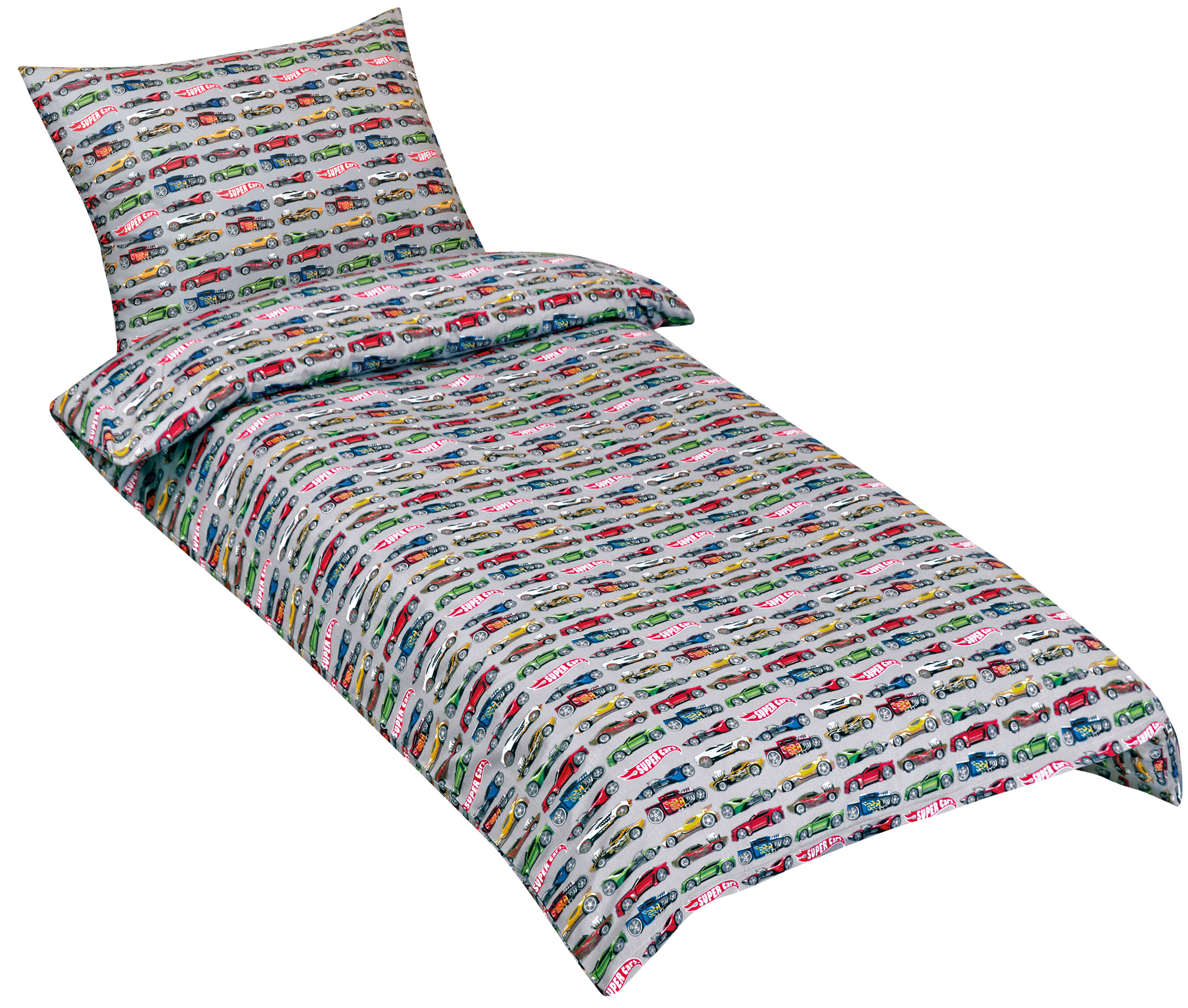 Bellatex Povlečení bavlna Junior, Formule šedá - 140x200, 70x90 cm