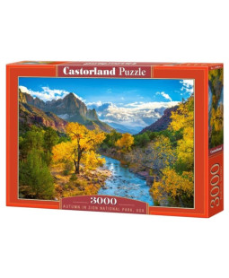 Castorland Puzzle 3000 dílků - Podzim v národním parku Zion, USA