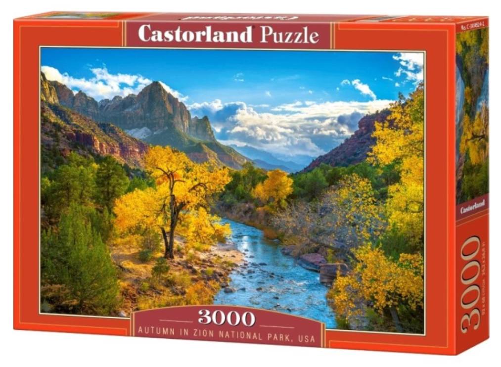 Castorland Puzzle 3000 dílků - Podzim v národním parku Zion, USA