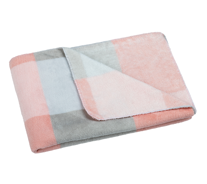 Bellatex dětská přikrývka Korall micro, Kostka růžová - 100x150 cm