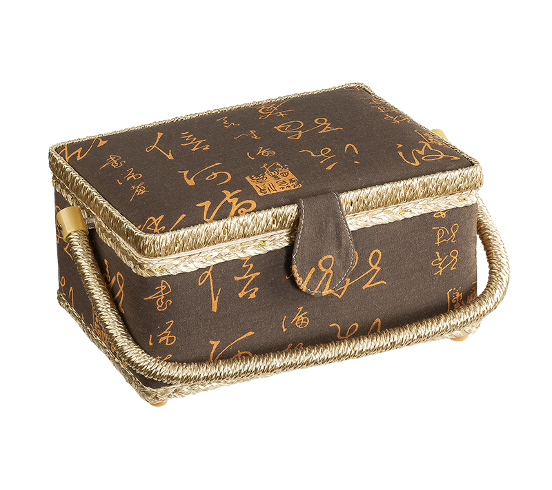 Bellatex BOX na šití hnědý - 24x17,5x13 cm