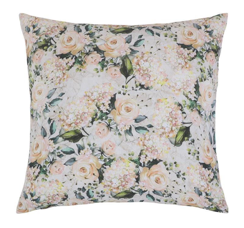 Bellatex Polštářek EMA Vanilková růže - 45x45 cm