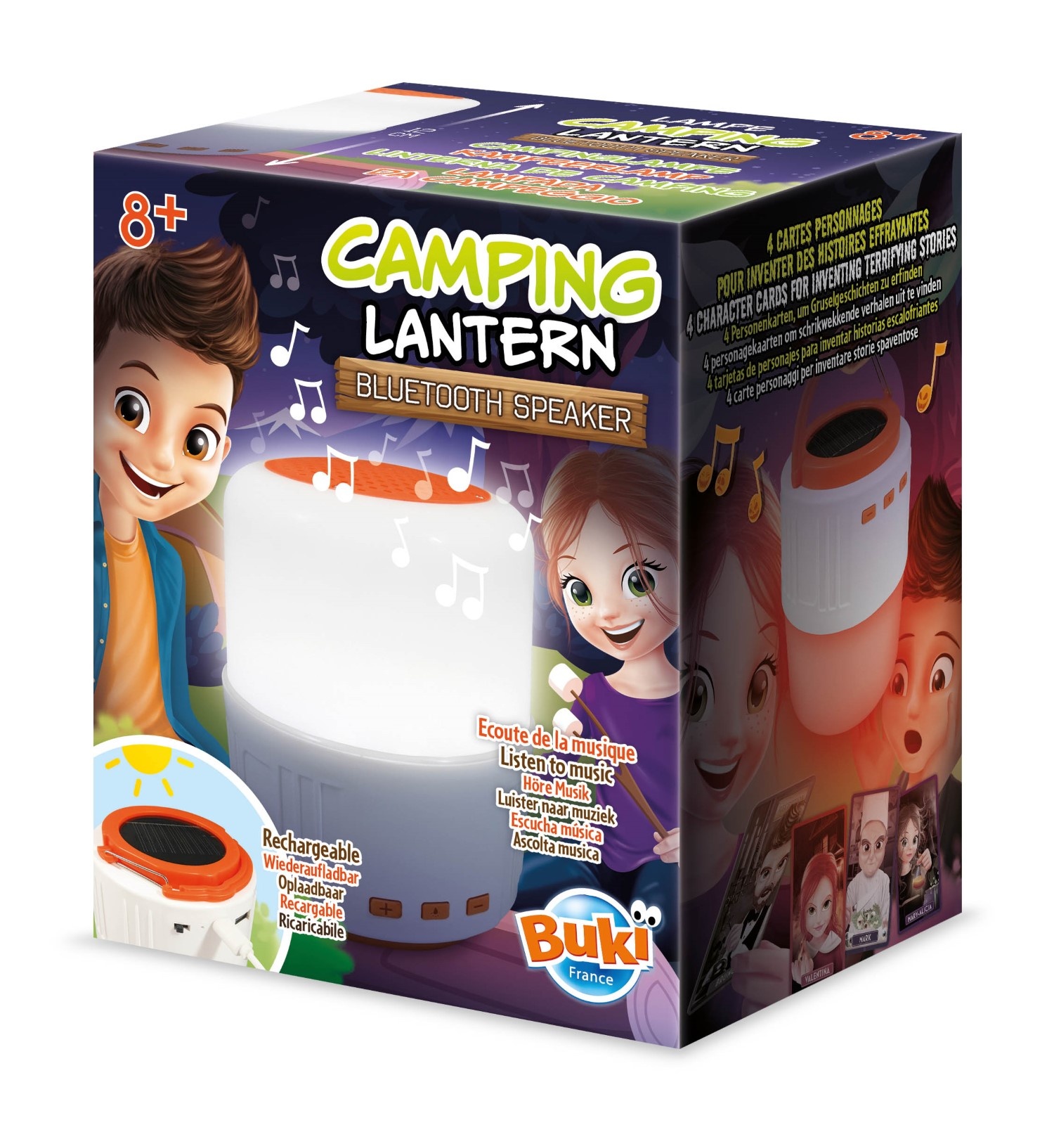 BUKI Kempingová lampa s BT reproduktorem