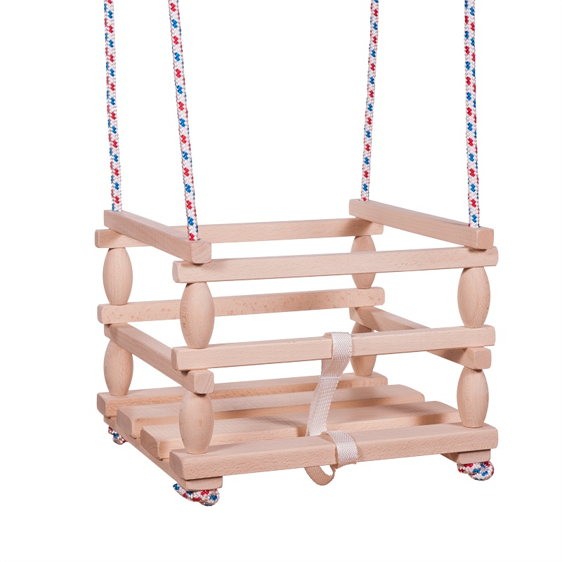 Dětská dřevěná Baby houpačka, Přírodní