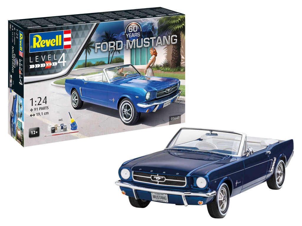 Revell Gift Set auto 05647 - 60th Anniversary Ford Mustang (1:24)