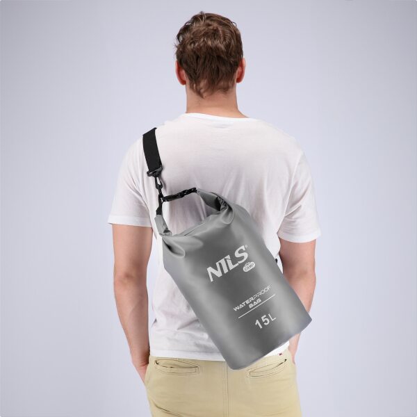 Nepromokavý vak NILS Camp NC1703, 15L, šedý