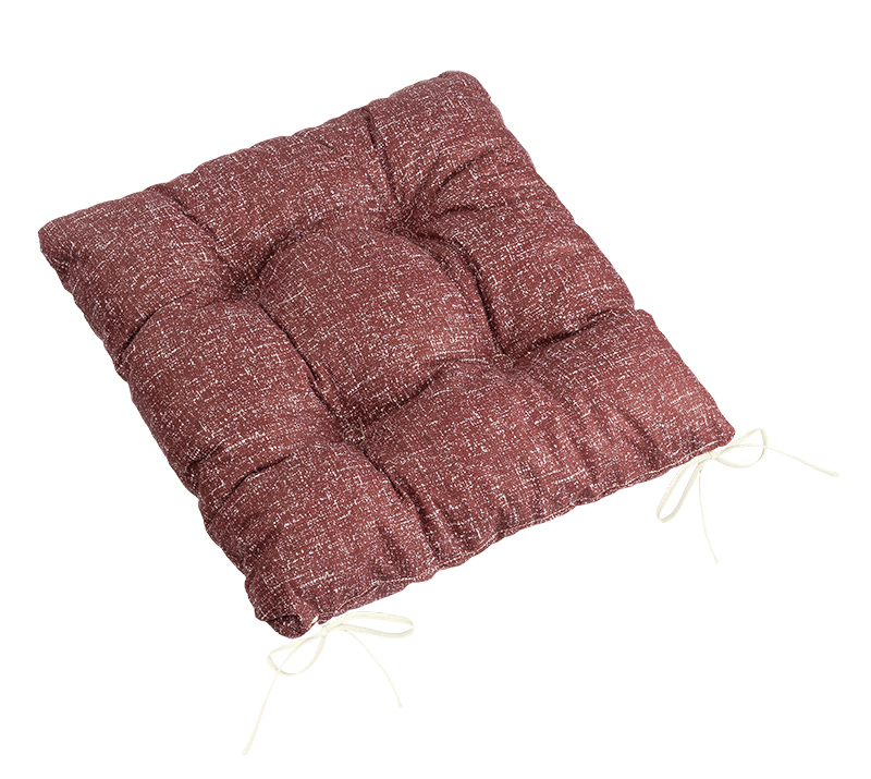 Bellatex Sedák LADA prošívaný, Uni tmavě vínová - 40x40 cm