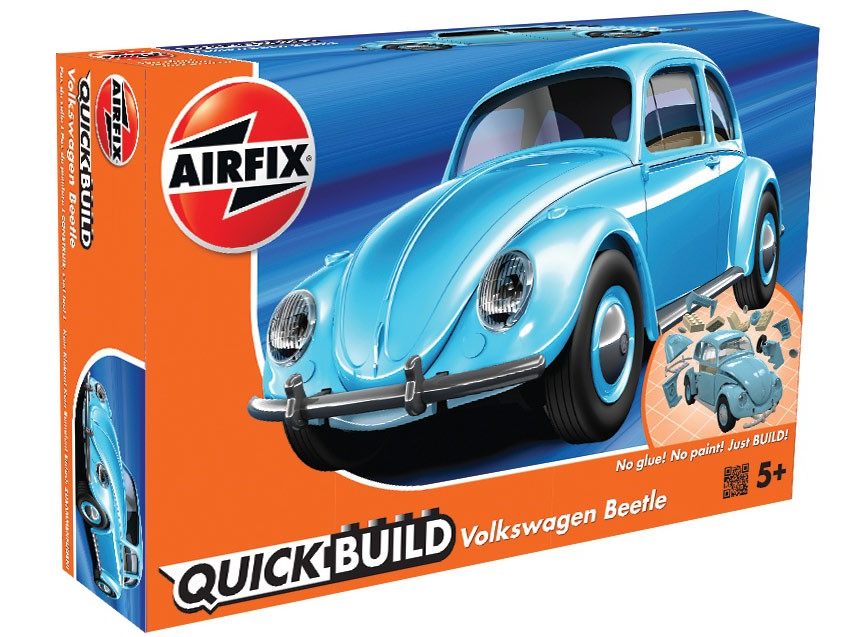 Airfix Quick Bulid J6015 Volkswagen Beetle, Modrý