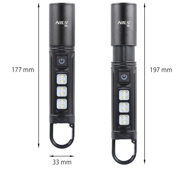 Multifunkční LED svítilna NILS Camp NC0003 800 lm