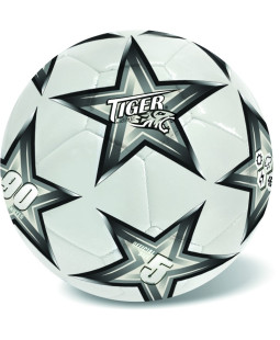 Fotbalový kožený míč míč Tyger stříbrný, vel. 5