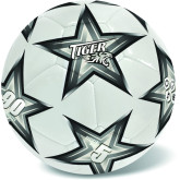 Fotbalový kožený míč míč Tyger stříbrný, vel. 5